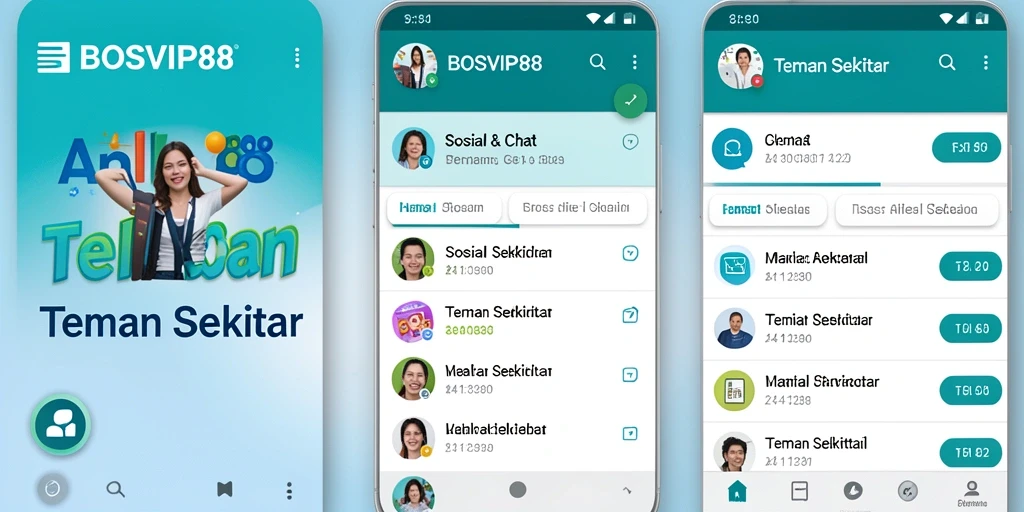 Antarmuka aplikasi BOSVIP88 yang sederhana dan menarik
