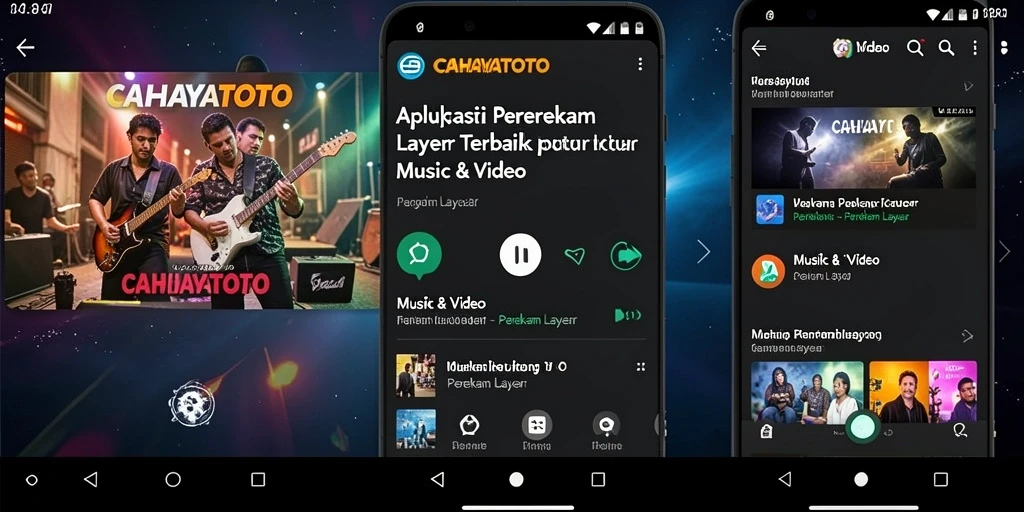 Tampilan antarmuka CAHAYATOTO saat merekam layar.