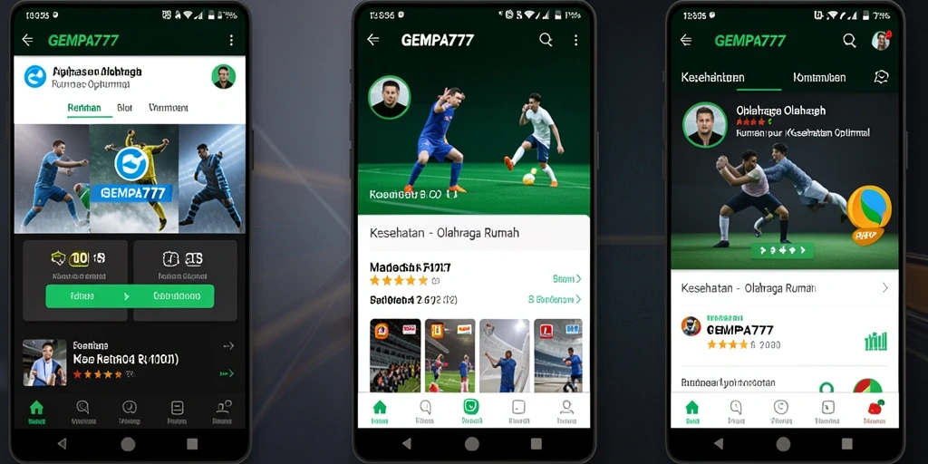 Tampilan antarmuka aplikasi GEMPA777 yang user-friendly dan menarik.