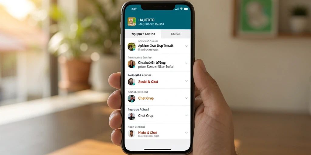 Antarmuka pengguna HAJITOTO yang menarik untuk chat grup.